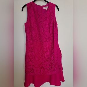 Nanette Lepore Sleeveless Fuchsia Cocktail Dress